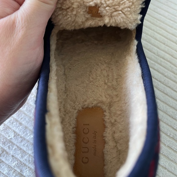 Gucci GG shearling loafers size 39 - Picture 8 of 12
